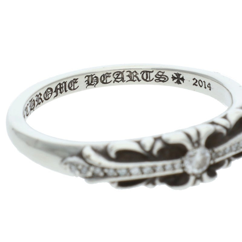 Chrome Hearts BABY CLSC P D Classic PAVE Ring (Silver 6.21g)