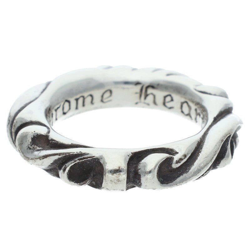 Chrome Hearts SCRL BAND Ring Silver (Silver 8.11g)