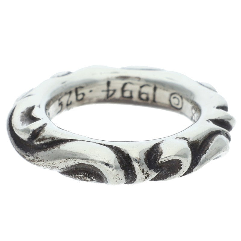 Chrome Hearts SCRL BAND Ring Silver (Silver 8.11g)