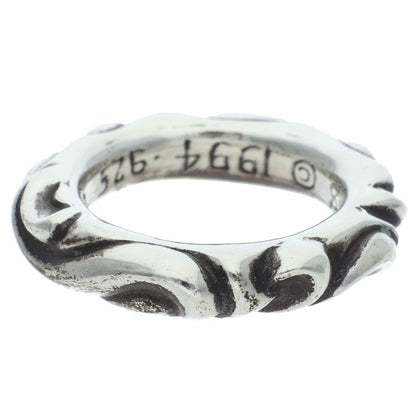 Chrome Hearts SCRL BAND Ring Silver (Silver 8.11g)