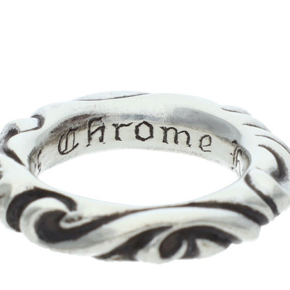 Chrome Hearts SCRL BAND Ring Silver (Silver 8.11g)