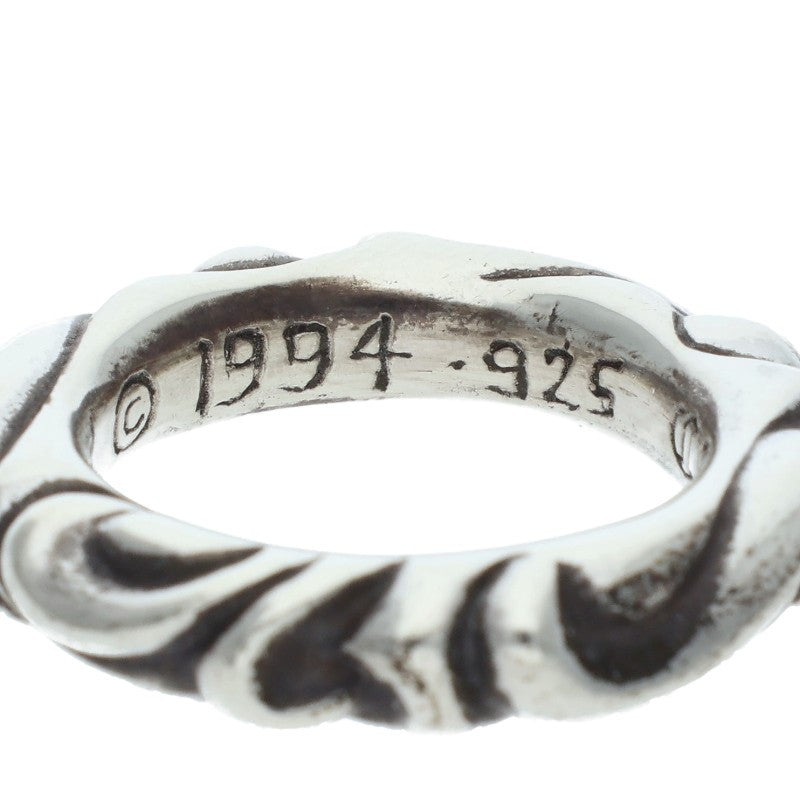 Chrome Hearts SCRL BAND Ring Silver (Silver 8.11g)