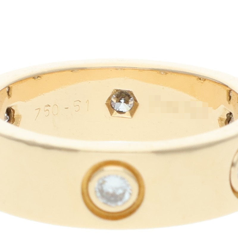 Cartier LOVE RING K18YG 6P Diamond Ring Size ONE SIZE
