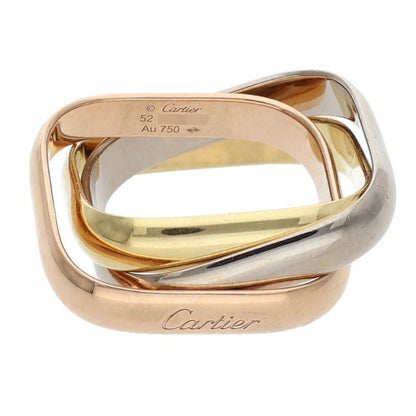 Cartier Trinity Cushion Classic K18 Gold Ring Size ONE SIZE
