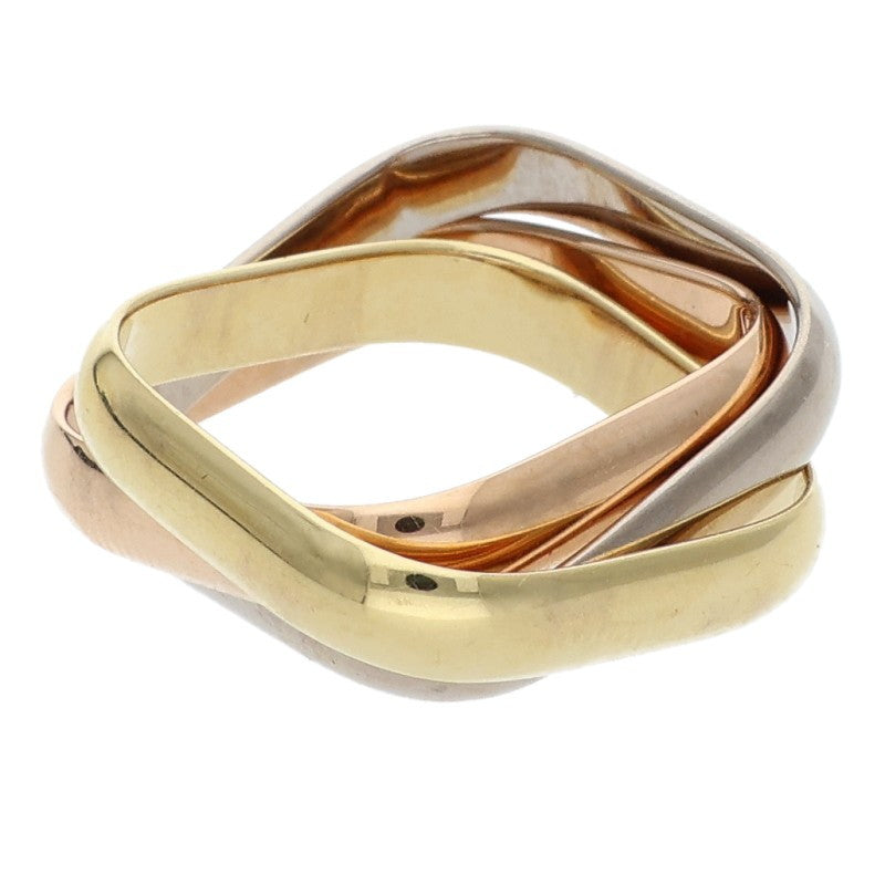 Cartier Trinity Cushion Classic K18 Gold Ring Size ONE SIZE