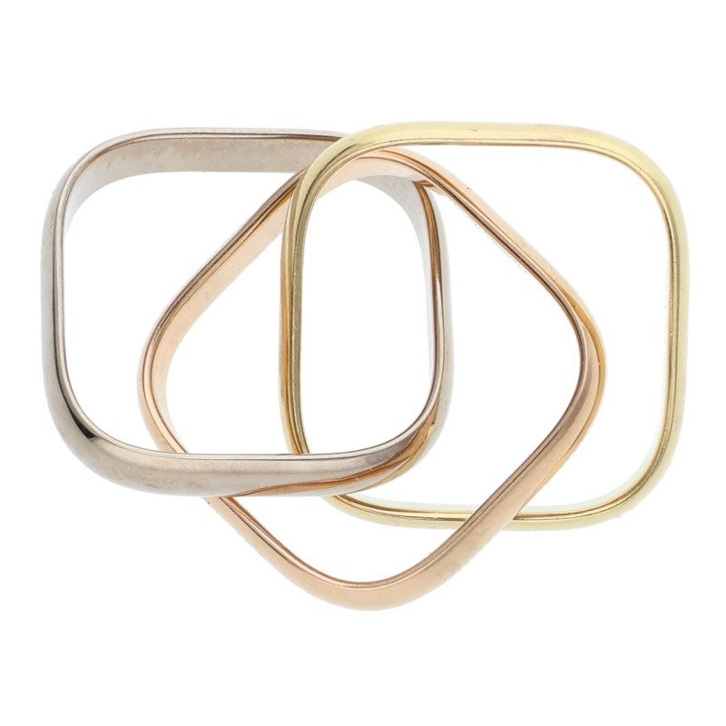 Cartier Trinity Cushion Classic K18 Gold Ring Size ONE SIZE