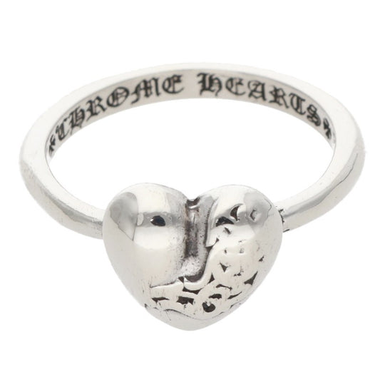 Chrome Hearts BUBBLGM HEART Silver Ring Size ONE SIZE