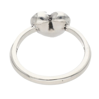 Chrome Hearts BUBBLGM HEART Silver Ring Size US 3