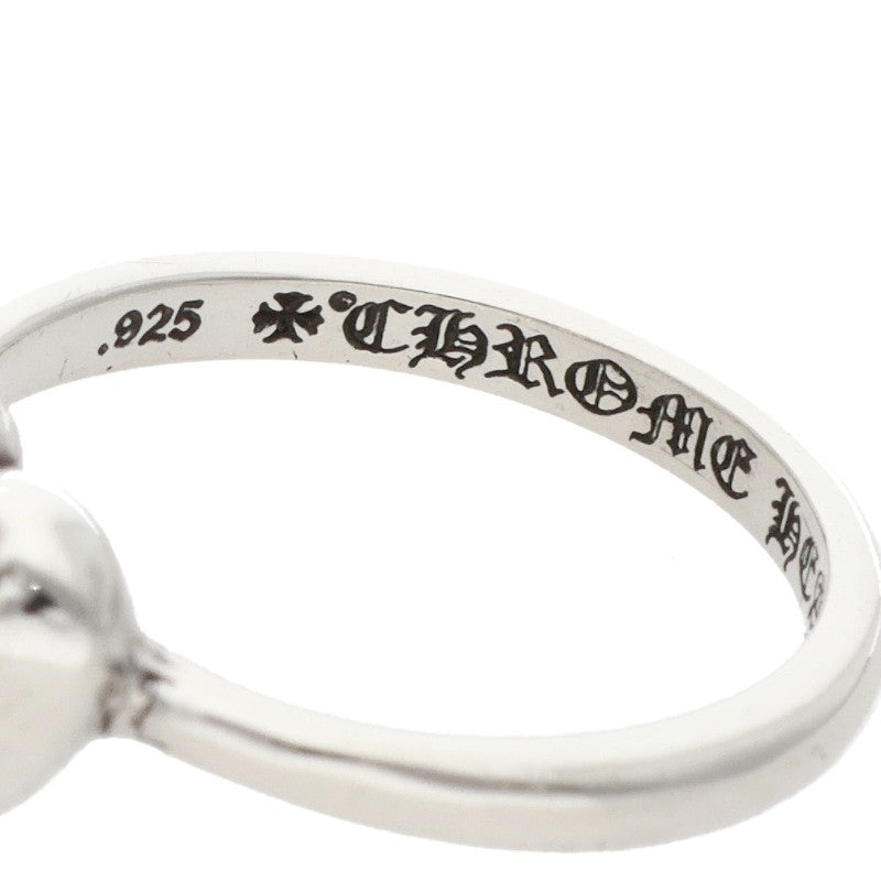 Chrome Hearts BUBBLGM HEART Silver Ring Size US 3