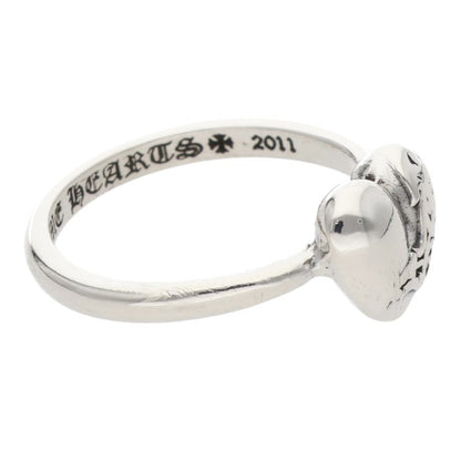 Chrome Hearts BUBBLGM HEART Silver Ring Size US 3