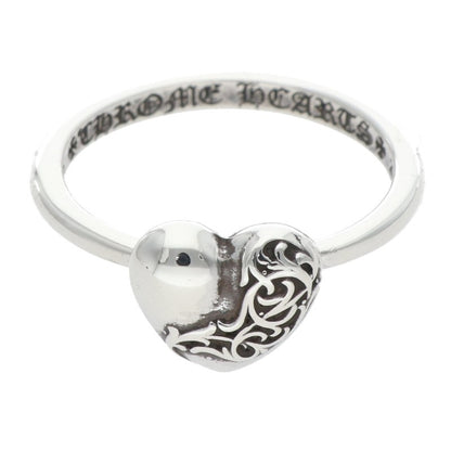 Chrome Hearts BUBBLGM HEART Silver Ring Size ONE SIZE