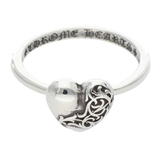 Chrome Hearts BUBBLGM HEART Silver Ring Size ONE SIZE