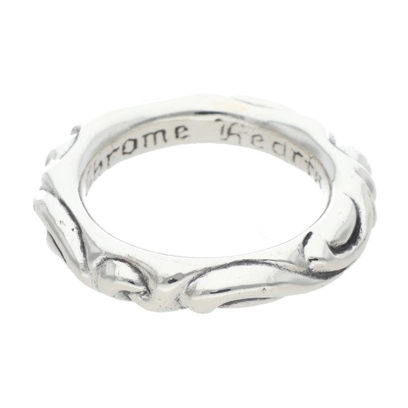 Chrome Hearts SCRL BAND Ring Silver Size JP 19 (Silver 10g)