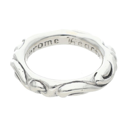 Chrome Hearts SCRL BAND Ring Silver Size JP 19 (Silver 10g)