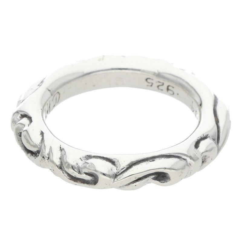 Chrome Hearts SCRL BAND Ring Silver Size JP 19 (Silver 10g)
