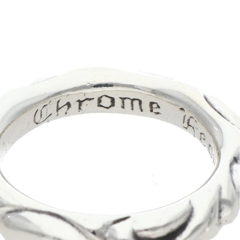 Chrome Hearts SCRL BAND Ring Silver Size JP 19 (Silver 10g)