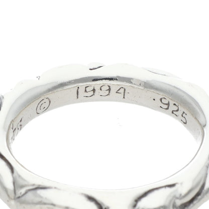 Chrome Hearts SCRL BAND Ring Silver Size JP 19 (Silver 10g)