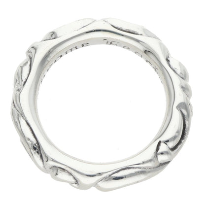 Chrome Hearts SCRL BAND Ring Silver Size JP 19 (Silver 10g)
