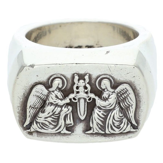 Chrome Hearts BIG PJ ANGEL Silver Ring Size ONE SIZE