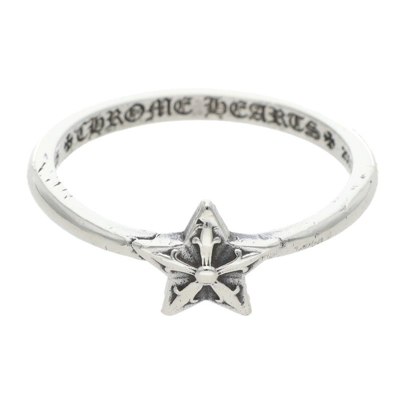 Chrome Hearts BUBBLGM STAR Silver Ring Size US 6