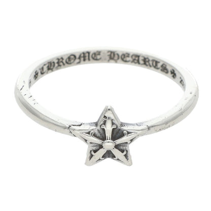 Chrome Hearts BUBBLGM STAR Silver Ring Size US 6