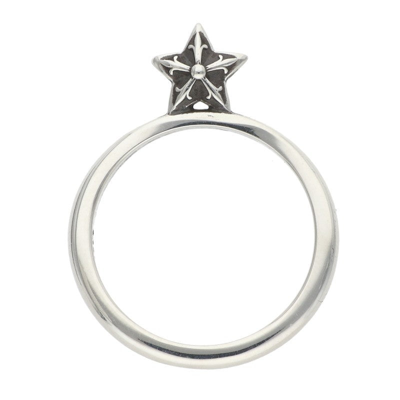 Chrome Hearts BUBBLGM STAR SU Silver Ring Size US 4