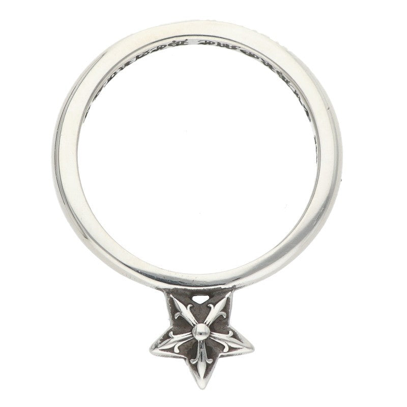 Chrome Hearts BUBBLGM STAR SU Silver Ring Size US 4