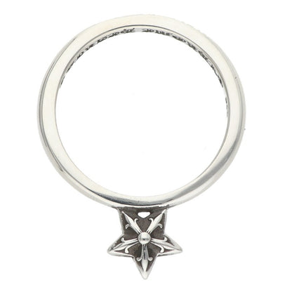 Chrome Hearts BUBBLGM STAR SU Silver Ring Size US 4