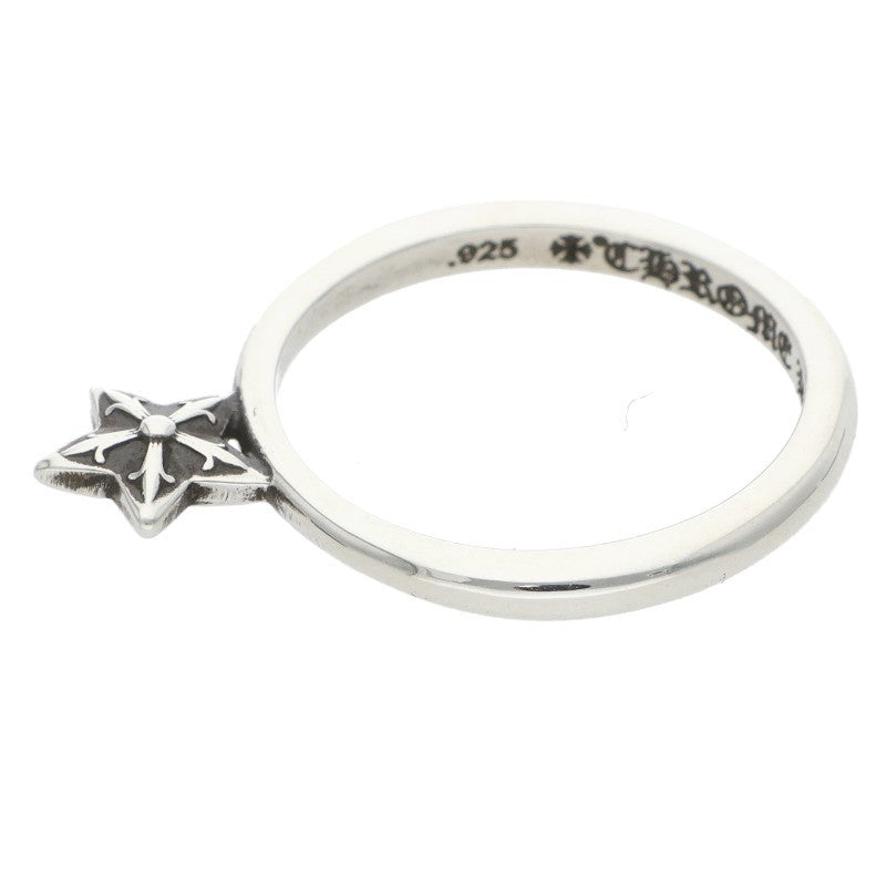 Chrome Hearts BUBBLGM STAR SU Silver Ring Size US 4