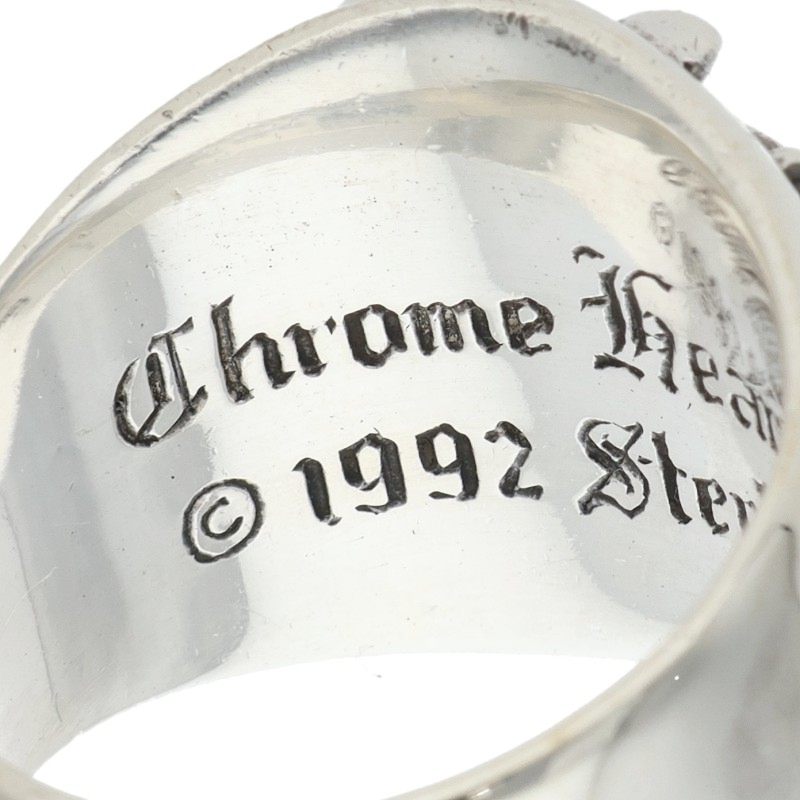 Chrome Hearts Keeper Sterling Silver Ring Size ONE SIZE