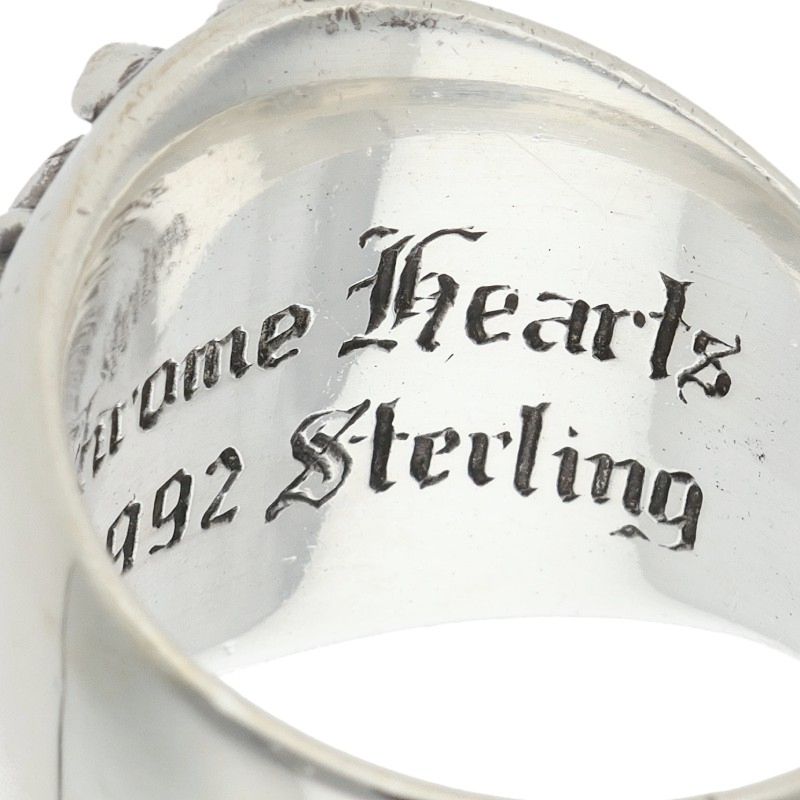 Chrome Hearts Keeper Sterling Silver Ring Size ONE SIZE