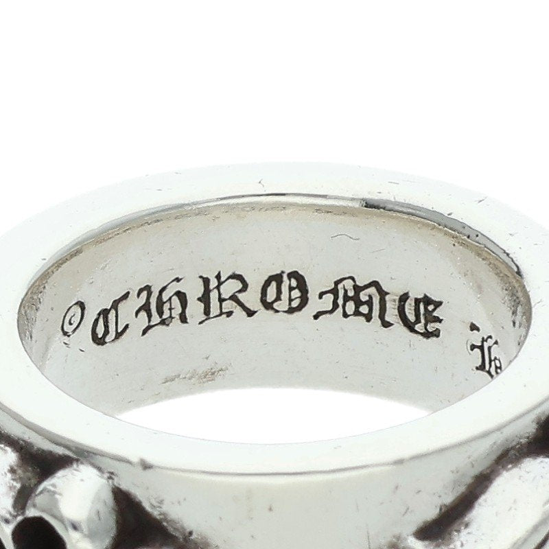 Chrome Hearts DBL NARROW VINE BAND Ring Silver Size JP 7.5 (Silver 13.55g)