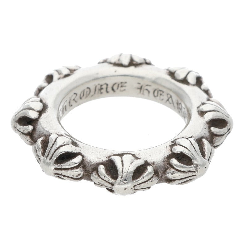 Chrome Hearts CROSS BAND Ring 925 Silver Size US 5