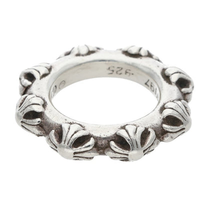 Chrome Hearts CROSS BAND Ring 925 Silver Size US 5