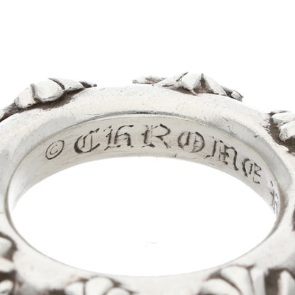 Chrome Hearts CROSS BAND Ring 925 Silver Size US 5