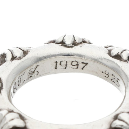 Chrome Hearts CROSS BAND Ring 925 Silver Size US 5