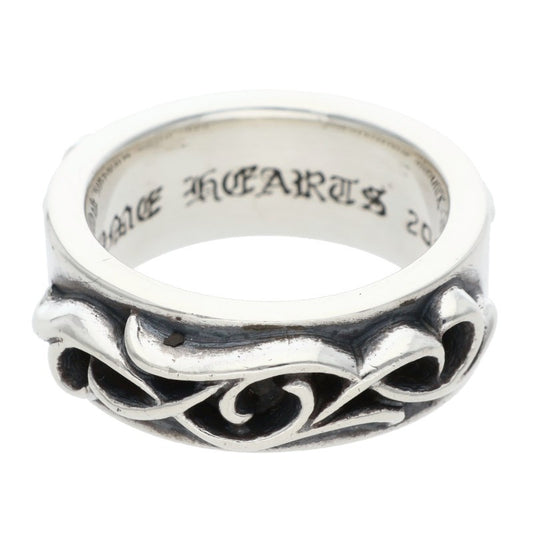 Chrome Hearts DBL Narrow Vine Band Silver Ring Size ONE SIZE