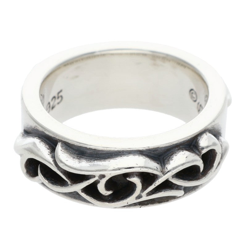 Chrome Hearts DBL Narrow Vine Band Silver Ring Size JP 18.5