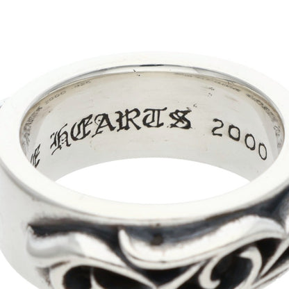 Chrome Hearts DBL Narrow Vine Band Silver Ring Size JP 18.5
