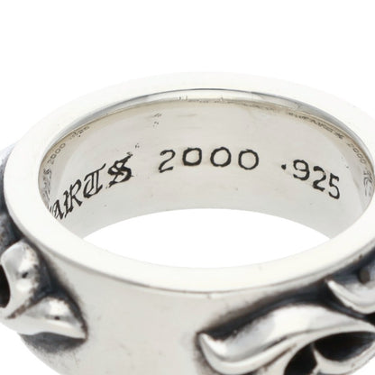 Chrome Hearts DBL Narrow Vine Band Silver Ring Size JP 18.5