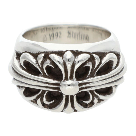 Chrome Hearts FLRL CRS Sterling Silver Ring Size ONE SIZE