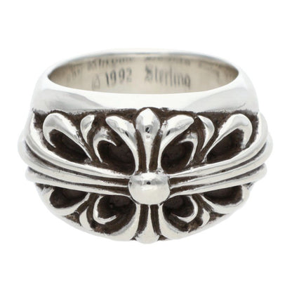 Chrome Hearts FLRL CRS Sterling Silver Ring Size US 4.5