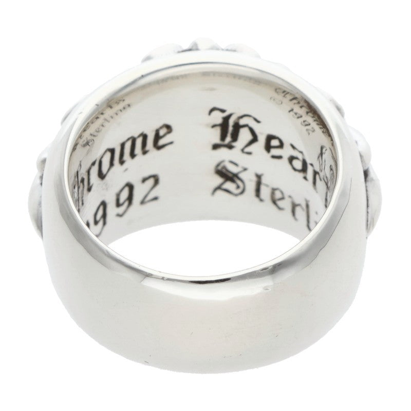 Chrome Hearts FLRL CRS Sterling Silver Ring Size US 4.5