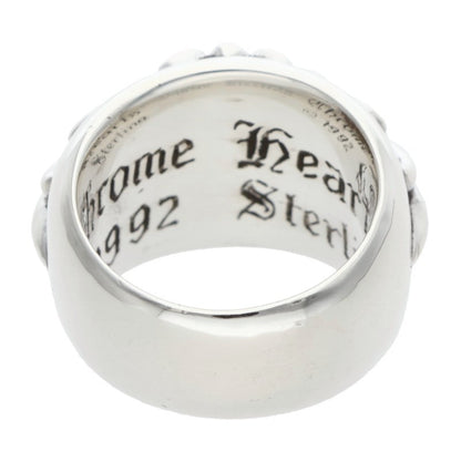 Chrome Hearts FLRL CRS Sterling Silver Ring Size US 4.5