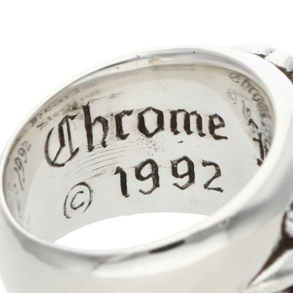 Chrome Hearts FLRL CRS Sterling Silver Ring Size US 4.5