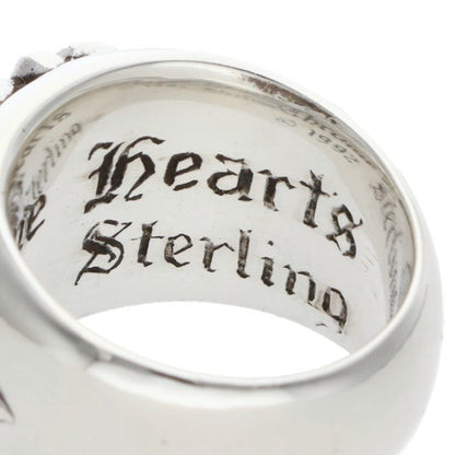Chrome Hearts FLRL CRS Sterling Silver Ring Size US 4.5