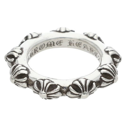 Chrome Hearts CROSS BAND Ring 925 Silver Size ONE SIZE