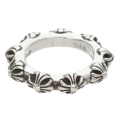 Chrome Hearts CROSS BAND Ring 925 Silver Size ONE SIZE