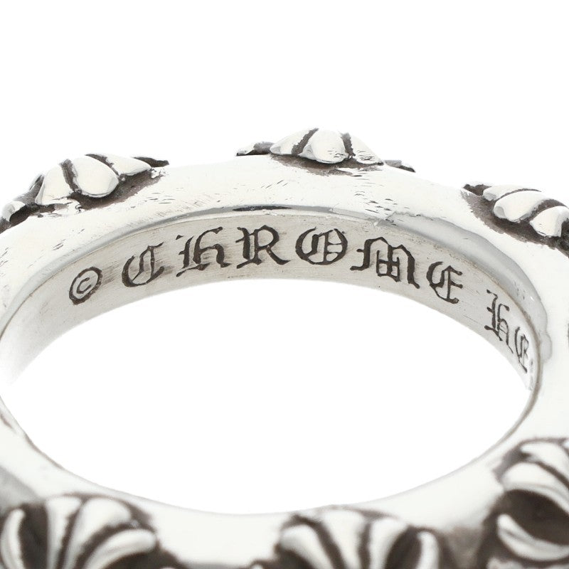 Chrome Hearts CROSS BAND Ring 925 Silver Size ONE SIZE