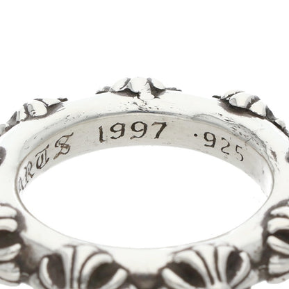 Chrome Hearts CROSS BAND Ring 925 Silver Size ONE SIZE